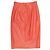 Orangefarbenes Loewe Leder-Set mit Kurzarmblazer und Rock Größe EU 42 - Ansicht 7