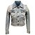 Hellblaue Roberto Cavalli Jeansjacke mit Nieten Größe IT 38