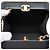 Clutch quadrata Chanel CC in agnello e metallo nera con borsa a tracolla con catena Nero - vista 4