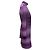 Set con abito a maniche lunghe e sciarpa in seta con stampa a pois viola Gucci Taglia US S - vista 2