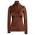 Brauner Miu Miu Rollkragenpullover aus Velours Größe US S