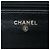 Wallet On Chain Bolsa transversal de corrente e carteira em pele de cabra acolchoada preta com CC dourado Chanel Preto - vista 5