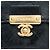 Wallet On Chain Bolsa transversal de corrente e carteira em pele de cabra acolchoada preta com CC dourado Chanel Preto - vista 6