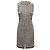 Ärmelloses Chanel Bouclé-Strickkleid in Schwarz & Weiß Größe FR 36