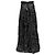 Gonna maxi in seta con stampa logo Chanel e camelia bianco e nero Taglia FR 38 - vista 3