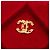 Chanel Medium CC gesteppte Samt-Clutch in Rot - Ansicht 5