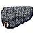 Pochette Saddle in tela Diorissimo blu Dior