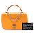 Borsa Chanel Mini Quilted Caviar Orange Carry Around Flap Satchel Arancione - vista 8