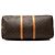 Borsa da viaggio marrone Louis Vuitton Monogram Keepall Bandouliere 55 - vista 3