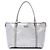 Borsa Tote Gucci Medium GG Imprime argento