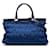 Borsa Satchel Frame Tessuto Gaufre blu Prada