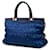 Borsa Satchel Frame Tessuto Gaufre blu Prada - vista 2