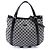 Borsa satchel Gucci GG Canvas nera Nero