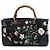 Borsa Gucci Medium Canvas Flora Knight Bamboo Shopper nera Nero