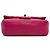 Mini borsa a tracolla Chanel Rectangular Classic Chevron in agnello rosa con patta singola - vista 3