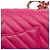Mini borsa a tracolla Chanel Rectangular Classic Chevron in agnello rosa con patta singola - vista 8