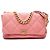 Borsa Chanel Maxi Tweed 19 Flap Rosa