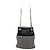 Borsa bucket in mesh e pelle di vitello nera Chanel CC Nero