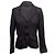 Vintage Schwarzer Fendi Jeans Baumwoll-Zucca-Blazer Größe IT 46