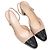 Chanel gesteppte Slingback-Pumps mit Cap-Toe in Beige & Schwarz Größe 40 - Ansicht 2