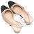 Chanel gesteppte Slingback-Pumps mit Cap-Toe in Beige & Schwarz Größe 40 - Ansicht 3