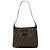 Borsa a tracolla in tela Zucca marrone Fendi
