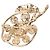 Spilla a perno Chanel Gold Plated CC Strass e Gripoix Fruit in Oro D'oro - vista 2