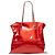 Borsa Tote Bon Bon in vernice rosso Chanel - vista 3