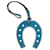Charm de bolso y llavero Blue Hermès Swift Paddock Horseshoe Azul  - vista 2