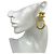 Orecchini a cerchio con clip Chanel CC placcati oro D'oro - vista 6