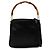 Bamboo Borsa satchel in raso nero con bambù Gucci