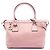 Borsa Gucci Dollar in pelle di vitello rosa con charm GG