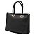 Borsa shopper mini Fendi in gomma nera con logo FF Nero - vista 2