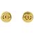 Orecchini a cerchio Chanel CC placcati oro D'oro