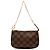 Borsa a mano Mini Pochette Accessoires Louis Vuitton Damier Ebene marrone