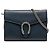Mini borsa Dionysus in pelle blu Gucci con catena e tracolla
