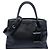 Borsa satchel monochrome in pelle Saffiano nera Prada Nero