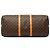Borsa da viaggio marrone Louis Vuitton Monogram Keepall Bandouliere 60 - vista 3