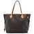 Borsa Tote Louis Vuitton Monogram Neverfull MM marrone