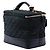 Vanity Neceser Chanel Globe Trotter en caviar iridiscente acolchado negro con bandolera de cadena - vista 2