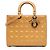 Borsa Lady Dior Large in vernice cannage beige