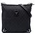 Borsa a tracolla Gucci GG Denim Abbey D Ring nera Nero