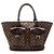 Borsa Tote Louis Vuitton Damier Ebene Manosque GM marrone