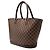 Borsa Tote Louis Vuitton Damier Ebene Manosque GM marrone - vista 2
