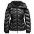 Moncler Steppjacke mit Kapuze, Farbe Charcoal, Designergröße 0 Grau - Ansicht 2