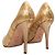 Goldene Chanel Pailletten-Pumps Größe 40 - Ansicht 4