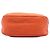 Borsa Hobo a Spalla con Zip Prada Vitello Daino Arancione - vista 3