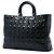 Borsa Lady Dior Extra Large in vernice cannage nero - vista 2