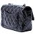 Borsa a tracolla Chanel Mini Rectangular Classic in vernice nera con patta singola Nero - vista 2