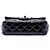 Borsa a tracolla Chanel Mini Rectangular Classic in vernice nera con patta singola Nero - vista 3